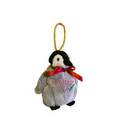 Custom Plush Mini Penguin Christmas Ornament